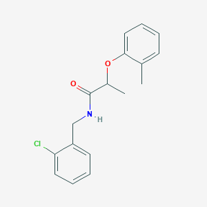 molecular formula C17H18ClNO2 B4208653 N-(2-chlorobenzyl)-2-(2-methylphenoxy)propanamide 