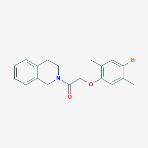 2-[(4-bromo-2,5-dimethylphenoxy)acetyl]-1,2,3,4-tetrahydroisoquinoline