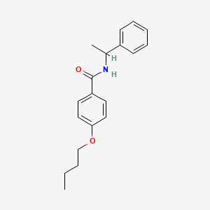 molecular formula C19H23NO2 B4208710 4-butoxy-N-(1-phenylethyl)benzamide 