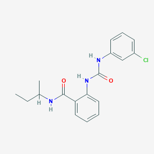 N-(sec-butyl)-2-({[(3-chlorophenyl)amino]carbonyl}amino)benzamide