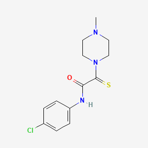 N-(4-chlorophenyl)-2-(4-methyl-1-piperazinyl)-2-thioxoacetamide