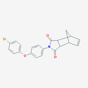 molecular formula C21H16BrNO3 B420876 4-[4-(4-Bromophenoxy)phenyl]-4-azatricyclo[5.2.1.0~2,6~]dec-8-ene-3,5-dione 