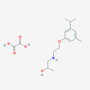 molecular formula C17H27NO6 B4208775 1-[2-(3-Methyl-5-propan-2-ylphenoxy)ethylamino]propan-2-ol;oxalic acid 