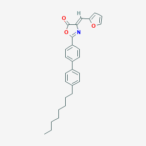 molecular formula C28H29NO3 B420880 4-(2-furylmethylene)-2-(4'-octyl[1,1'-biphenyl]-4-yl)-1,3-oxazol-5(4H)-one 