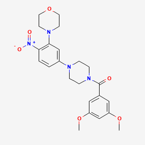 4-{5-[4-(3,5-dimethoxybenzoyl)-1-piperazinyl]-2-nitrophenyl}morpholine