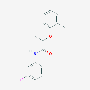 molecular formula C16H16INO2 B4208809 N-(3-iodophenyl)-2-(2-methylphenoxy)propanamide 