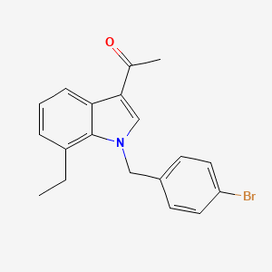 1-[1-(4-bromobenzyl)-7-ethyl-1H-indol-3-yl]ethanone