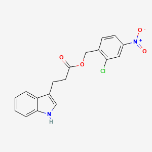 2-chloro-4-nitrobenzyl 3-(1H-indol-3-yl)propanoate