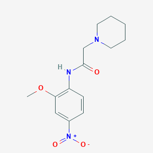 molecular formula C14H19N3O4 B4208823 N-(2-methoxy-4-nitrophenyl)-2-(1-piperidinyl)acetamide 