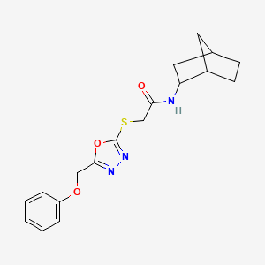 N-bicyclo[2.2.1]hept-2-yl-2-{[5-(phenoxymethyl)-1,3,4-oxadiazol-2-yl]thio}acetamide