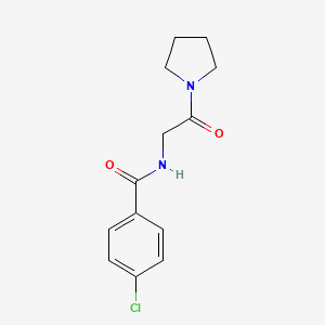 4-chloro-N-[2-oxo-2-(1-pyrrolidinyl)ethyl]benzamide