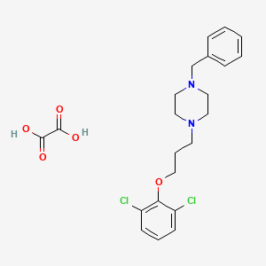 1-Benzyl-4-[3-(2,6-dichlorophenoxy)propyl]piperazine;oxalic acid