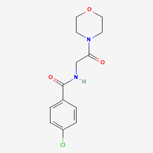 4-chloro-N-[2-(4-morpholinyl)-2-oxoethyl]benzamide