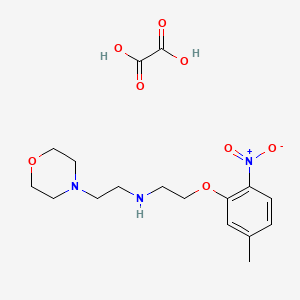 molecular formula C17H25N3O8 B4208894 N-[2-(5-methyl-2-nitrophenoxy)ethyl]-2-morpholin-4-ylethanamine;oxalic acid 