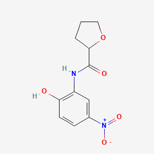 molecular formula C11H12N2O5 B4208902 N-(2-hydroxy-5-nitrophenyl)tetrahydro-2-furancarboxamide 