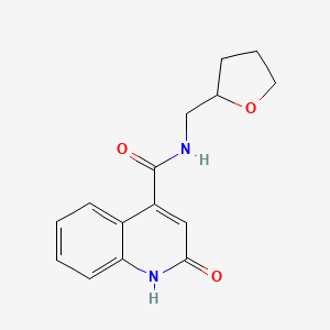 2-oxo-N-(oxolan-2-ylmethyl)-1H-quinoline-4-carboxamide