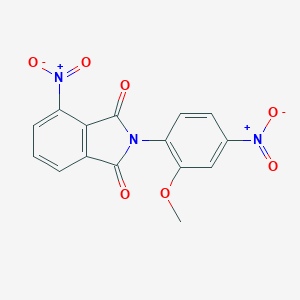 molecular formula C15H9N3O7 B420894 4-nitro-2-{4-nitro-2-methoxyphenyl}-1H-isoindole-1,3(2H)-dione 