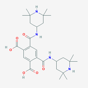 molecular formula C28H42N4O6 B420895 4,6-Bis[(2,2,6,6-tetramethylpiperidin-4-yl)carbamoyl]benzene-1,3-dicarboxylic acid 