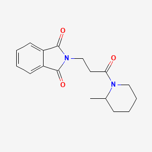 molecular formula C17H20N2O3 B4208995 2-[3-(2-methyl-1-piperidinyl)-3-oxopropyl]-1H-isoindole-1,3(2H)-dione 