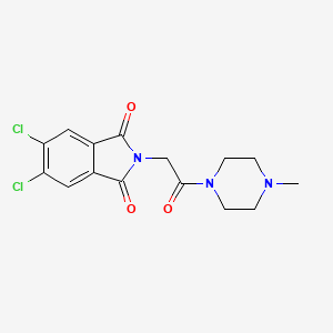 molecular formula C15H15Cl2N3O3 B4209009 5,6-Dichloro-2-[2-(4-methylpiperazino)-2-oxoethyl]-1H-isoindole-1,3(2H)-dione 