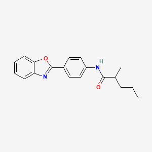 N-[4-(1,3-benzoxazol-2-yl)phenyl]-2-methylpentanamide