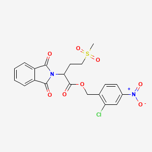 2-chloro-4-nitrobenzyl 2-(1,3-dioxo-1,3-dihydro-2H-isoindol-2-yl)-4-(methylsulfonyl)butanoate