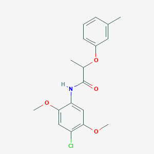 N-(4-chloro-2,5-dimethoxyphenyl)-2-(3-methylphenoxy)propanamide