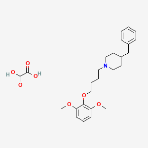 4-benzyl-1-[4-(2,6-dimethoxyphenoxy)butyl]piperidine oxalate