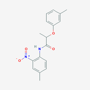 molecular formula C17H18N2O4 B4209095 N-(4-methyl-2-nitrophenyl)-2-(3-methylphenoxy)propanamide 