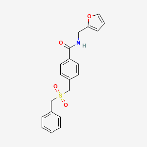 4-[(Benzylsulfonyl)methyl]-N~1~-(2-furylmethyl)benzamide