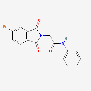 2-(5-Bromo-1,3-dioxo-1,3-dihydro-2H-isoindol-2-YL)-N~1~-phenylacetamide