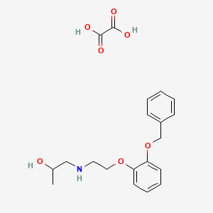 molecular formula C20H25NO7 B4209143 1-({2-[2-(benzyloxy)phenoxy]ethyl}amino)-2-propanol ethanedioate (salt) 