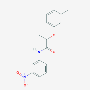 molecular formula C16H16N2O4 B4209151 2-(3-methylphenoxy)-N-(3-nitrophenyl)propanamide 