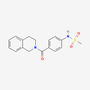 N-[4-(3,4-dihydro-1H-isoquinoline-2-carbonyl)phenyl]methanesulfonamide