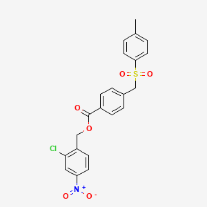 2-chloro-4-nitrobenzyl 4-{[(4-methylphenyl)sulfonyl]methyl}benzoate