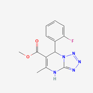 METHYL 7-(2-FLUOROPHENYL)-5-METHYL-4H,7H-[1,2,3,4]TETRAZOLO[1,5-A]PYRIMIDINE-6-CARBOXYLATE