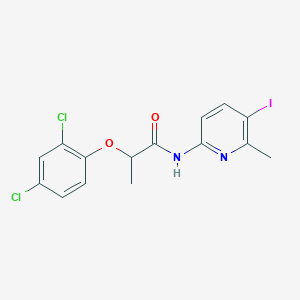 2-(2,4-dichlorophenoxy)-N-(5-iodo-6-methylpyridin-2-yl)propanamide