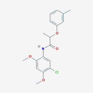 N-(5-chloro-2,4-dimethoxyphenyl)-2-(3-methylphenoxy)propanamide