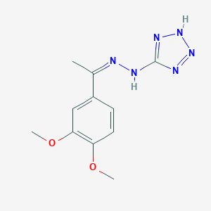 molecular formula C11H14N6O2 B420923 N-[(Z)-1-(3,4-dimethoxyphenyl)ethylideneamino]-2H-tetrazol-5-amine 