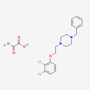 1-Benzyl-4-[2-(2,3-dichlorophenoxy)ethyl]piperazine;oxalic acid