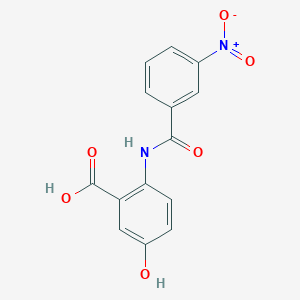 5-hydroxy-2-[(3-nitrobenzoyl)amino]benzoic acid