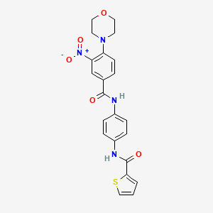 N-(4-{[4-(4-morpholinyl)-3-nitrobenzoyl]amino}phenyl)-2-thiophenecarboxamide