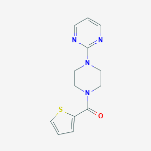 molecular formula C13H14N4OS B420927 4-Pyrimidin-2-ylpiperazinyl 2-thienyl ketone CAS No. 256417-26-2