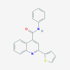 molecular formula C20H14N2OS B420928 N-phenyl-2-thiophen-2-ylquinoline-4-carboxamide CAS No. 40619-51-0