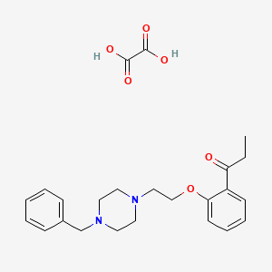 1-{2-[2-(4-benzyl-1-piperazinyl)ethoxy]phenyl}-1-propanone oxalate