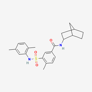 N-bicyclo[2.2.1]hept-2-yl-3-{[(2,5-dimethylphenyl)amino]sulfonyl}-4-methylbenzamide