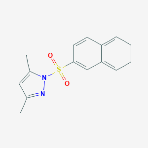 molecular formula C15H14N2O2S B420930 3,5-Dimethyl-1-naphthalen-2-ylsulfonylpyrazole CAS No. 13658-71-4