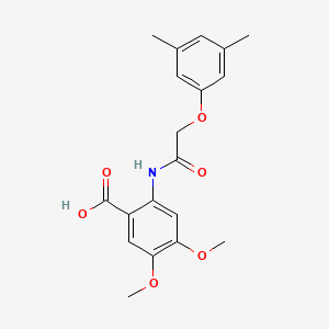 2-{[(3,5-dimethylphenoxy)acetyl]amino}-4,5-dimethoxybenzoic acid