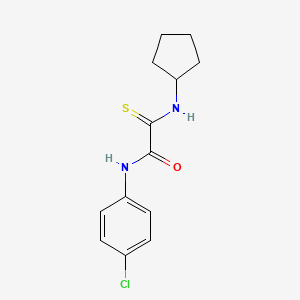 N-(4-chlorophenyl)-2-(cyclopentylamino)-2-thioxoacetamide