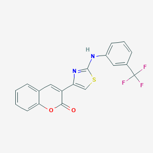 molecular formula C19H11F3N2O2S B420933 3-[2-(3-Trifluoromethyl-phenylamino)-thiazol-4-yl]-chromen-2-one 
